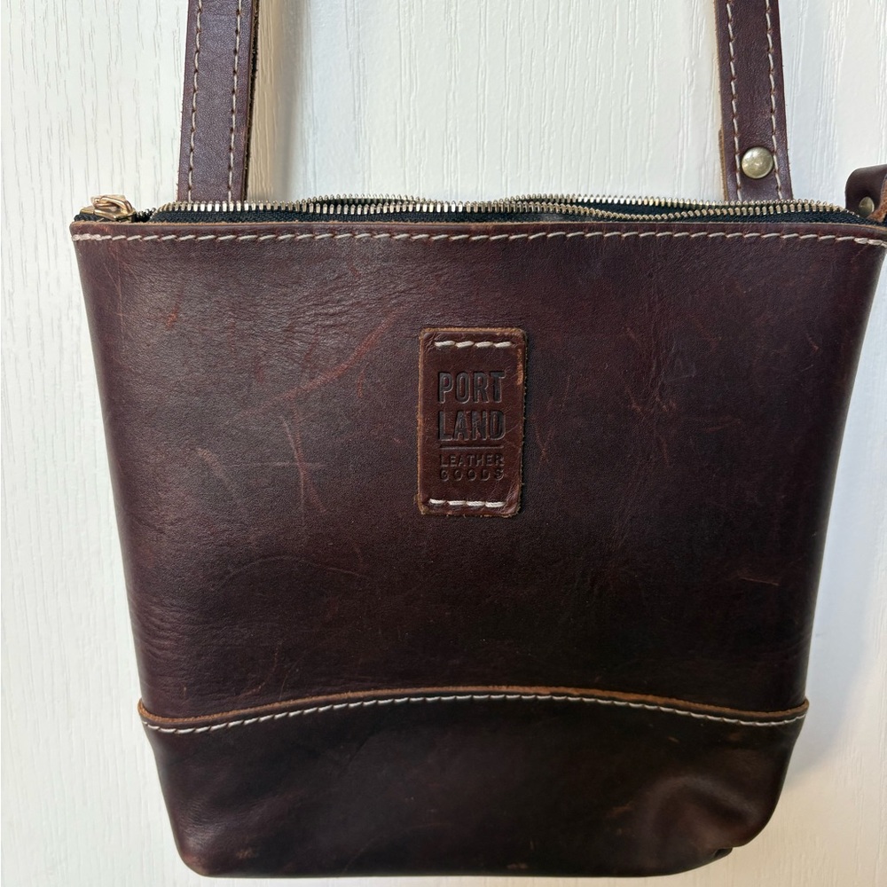 Portland Leather Festival crossbody purse